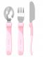 Stainless Learn Cutlery Aterimet 12kk+, pastel pink | TWISTSHAKE