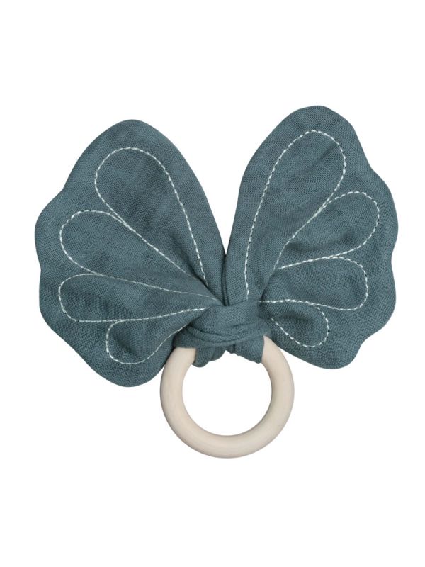 Fabelab kaunis perhosen mallinen purulelu, jota vauvan on mukava ja turvallinen pureskella ja ihmetellä pienin sormin.