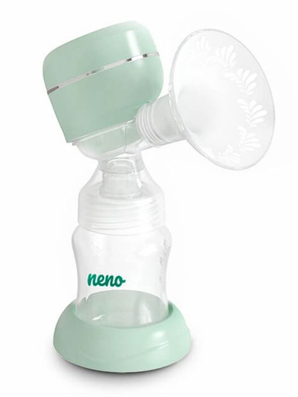 Kevyt ja kannettava sähköinen Neno Uno -rintapumppu, joka täysin langaton. Rintapumppu toimii ladattavalla akulla ja helppo ottaa matkaan mukaan pidemmällekin reissulle.