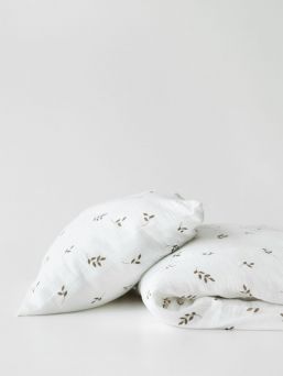 Vauvan harso pussilakanasetti 85x125cm - Cream Leaves