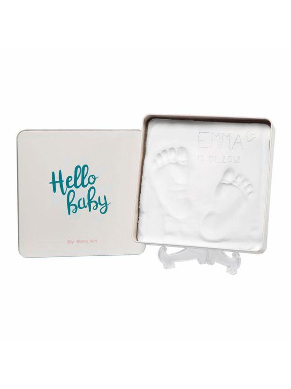 Tallenna vauvan pienet käden- ja jalanjäljet kauniiseen Baby Art Magic Box -muistolaatikkoon. Helppo ja turvallinen 3D-painatus ilman uunia. Täydellinen lahja vauvalle, isovanhemmille ja lapsiperheille.