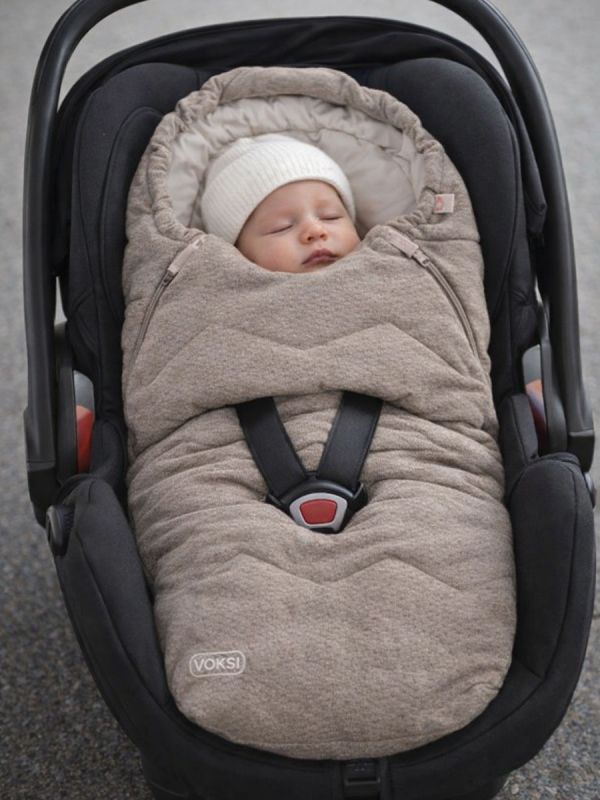 VOKSI - Breeze kaukalopussi lapselle 0-3v, Walnut