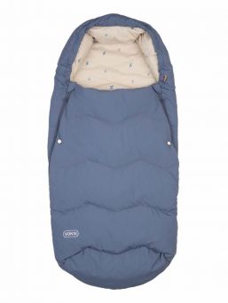 VOKSI - Explorer vauvan isompi untuvalämpöpussi, Stone Blue