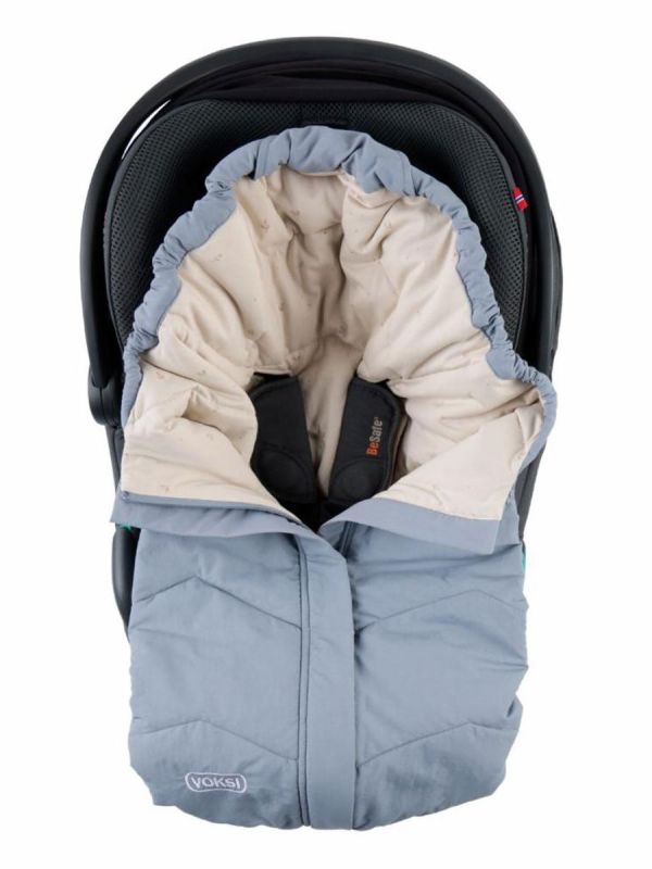 VOKSI - Move Light lämpöpussi vauvalle – turvallinen turvakaukaloon, Misty Blue