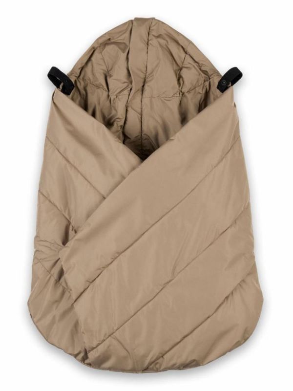 Voksi Carrier Cover – Kantorepun lämmin tuulisuoja vauvalle, Dark Sand