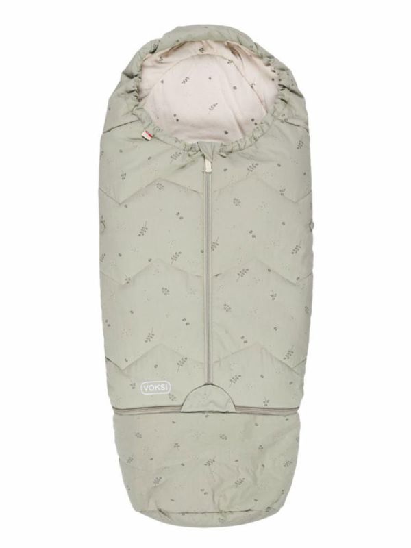 VOKSI - Sky Light kevyt lämpöpussi turvakaukaloon, rattaisiin ja vaunuihin 0–4v, Misty Green
