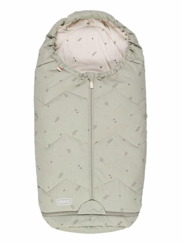 VOKSI - Sky Light kevyt lämpöpussi turvakaukaloon, rattaisiin ja vaunuihin 0–4v, Misty Green