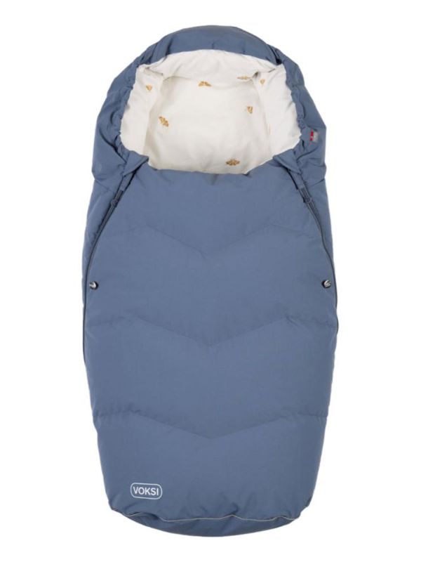 VOKSI Urban Stone Blue lämpöpussi lastenvaunuissa