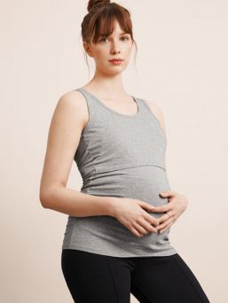 Boob Design - imetystoppi Classic Tank Top Grey melange