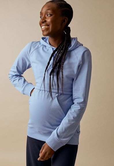 Boob Design - imetyshuppari B-Warmer Hoodie, Nile blue