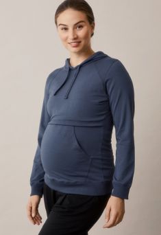 Boob Design - imetyshuppari B-Warmer Hoodie, Thunder blue