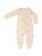 GEGGAMOJA yhteistyössä Mrs Mighetto Vauvan yopuku pehmeintä bambua ja printti Mrs Mighettolta. Pyjamassa on kaksisuuntainen vetoketju, joka helpottaa vaipanvaihtoa ja leveät mukavat hihansuut.
