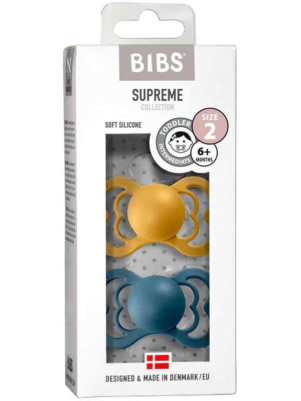 Vauvan tutti Supreme 2-PACK 0-18kk | BIBS (Mustard/Petrol)