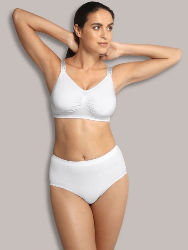 Carriwell - imetysliivit Seamless Padded, White