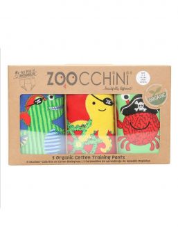 Zoocchini - harjoitteluhousut 3-pack, Pirate Pals