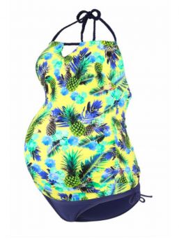 Äitiysuimapuku tankini ALOHA, keltainen | CACHE COEUR