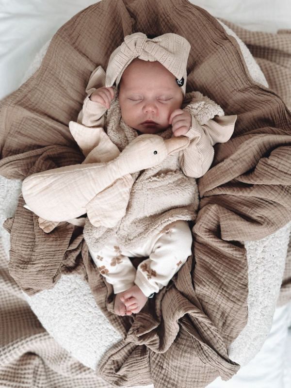 Babystyling Ruffle body Rib Sand