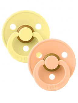 BIBS - vauvan tutti 2-PACK 0-18kk - Sunshine / Peach Sunset