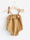 Ruffles Slip Strap body, mustard