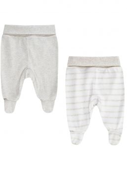 Vauvan housut, umpinaiset kärjet 2-PACK, harmaa | BOLEY