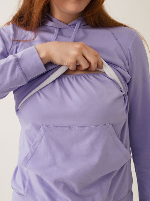 Boob Design - imetyshuppari B-Warmer Hoodie, Lilac