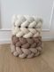 Bouclé Palmikko reunasuoja pinnasänkyyn ja juniorisänkyyn - Light Beige