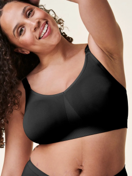 BRAVADO - imetysliivit body silk seamless - Musta