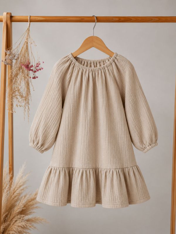 Harso-mekko lapselle (pitkähihainen), Beige