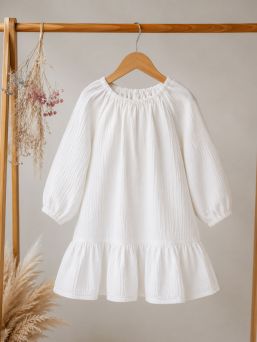 Harso-mekko lapselle (pitkähihainen), White