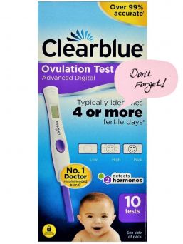 Kuukausitilaus - Clearblue Dual Hormone ovulaatiotesti 10kpl