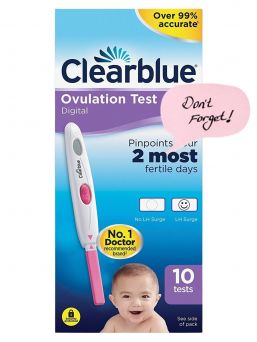 Kuukausitilaus - Clearblue Digital ovulaatiotesti 10kpl