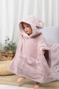 Luin Living Ponchopyyhe, 4 eri kokoa, Dusty Rose
