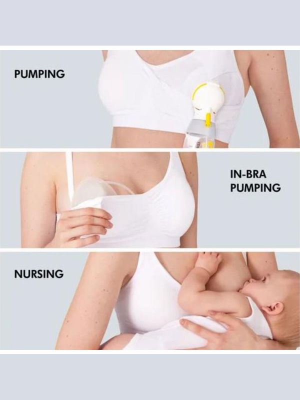 Medela 3in1 imetys- ja pumppausliivit - valkoinen