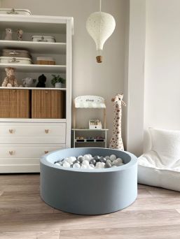 Pehmeä pallomeri + pallot (valitse värit), dusty blue