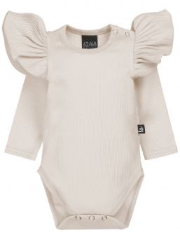 Babystyling Ruffle body Rib Sand