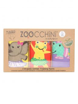 Zoocchini - harjoitteluhousut 3-pack, Ballerina Gals