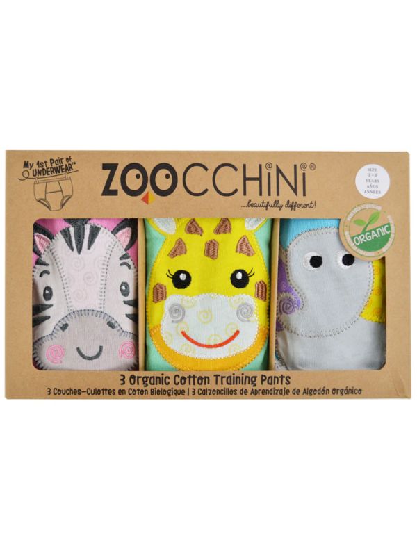 Zoocchini-harjoitteluhousut 3 kpl Zoo Friends
